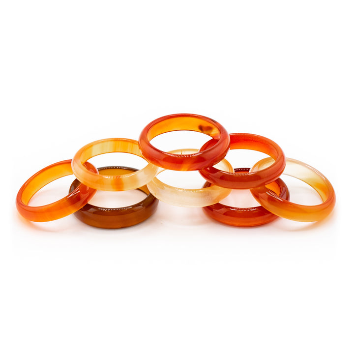 Anillo de ágata natural para mujer y hombre: regalo de joyería con piedras preciosas