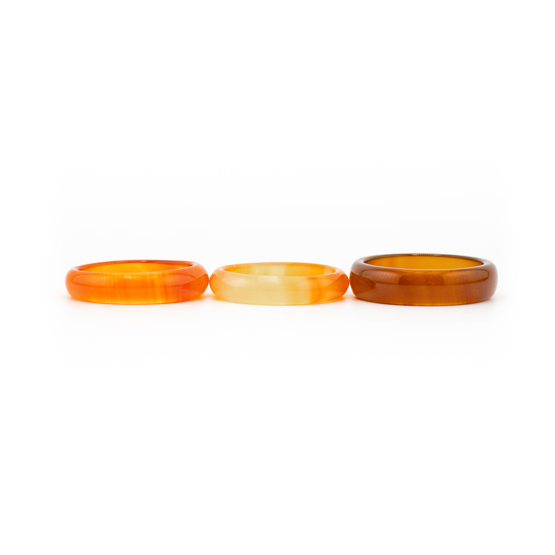 Anillo de ágata natural para mujer y hombre: regalo de joyería con piedras preciosas