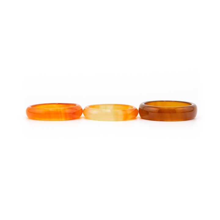Anillo de ágata natural para mujer y hombre: regalo de joyería con piedras preciosas
