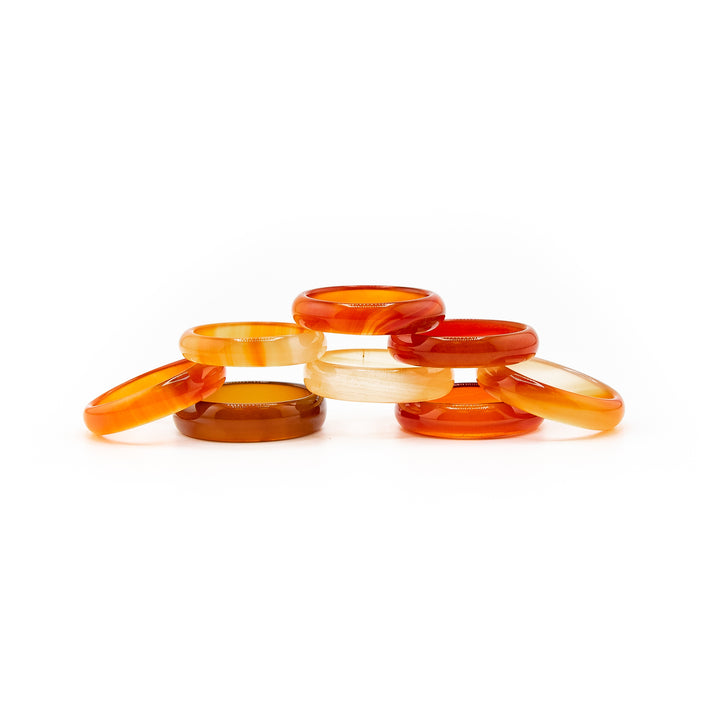 Anillo de ágata natural para mujer y hombre: regalo de joyería con piedras preciosas