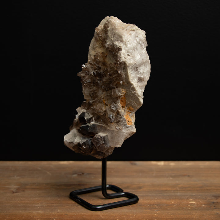 Distinctive Smoky Quartz Crystal Cluster on Stand – 10" Natural Formation for Grounding, Protection & Energy Flow (1.78 kg)