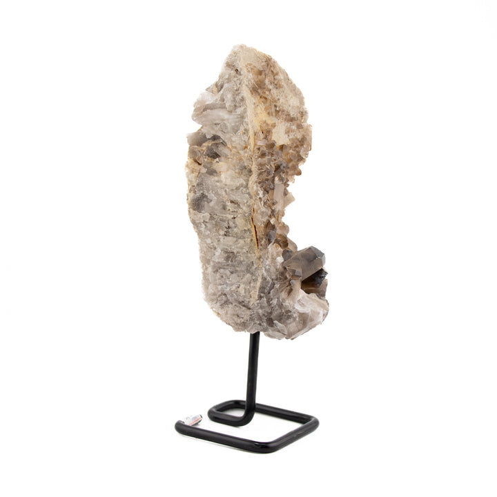 Distinctive Smoky Quartz Crystal Cluster on Stand – 10" Natural Formation for Grounding, Protection & Energy Flow (1.78 kg)