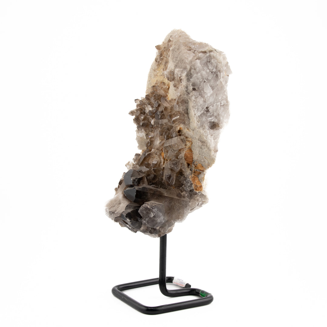 Distinctive Smoky Quartz Crystal Cluster on Stand – 10" Natural Formation for Grounding, Protection & Energy Flow (1.78 kg)