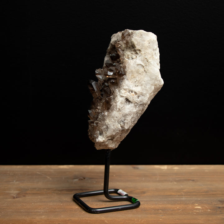 Smoky Quartz Crystal Cluster on Stand – 9.5" Naturally Formed Masterpiece for Grounding & Energy Protection (1.77 kg)