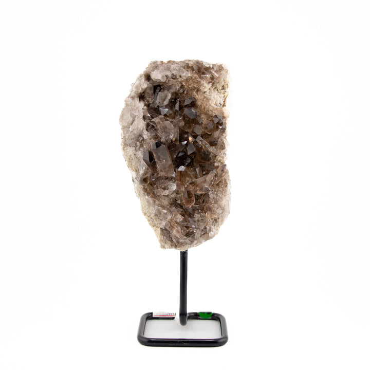 Smoky Quartz Crystal Cluster on Stand – 9.5" Naturally Formed Masterpiece for Grounding & Energy Protection (1.77 kg)