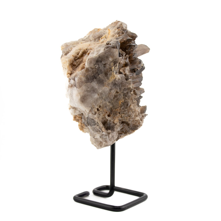 Rare Collector’s Smoky Quartz Cluster on Stand – 9" Statement Crystal for Energy Clearing & Grounding (2.46 kg)