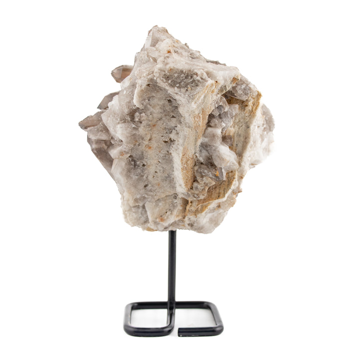 Rare Collector’s Smoky Quartz Cluster on Stand – 9" Statement Crystal for Energy Clearing & Grounding (2.46 kg)
