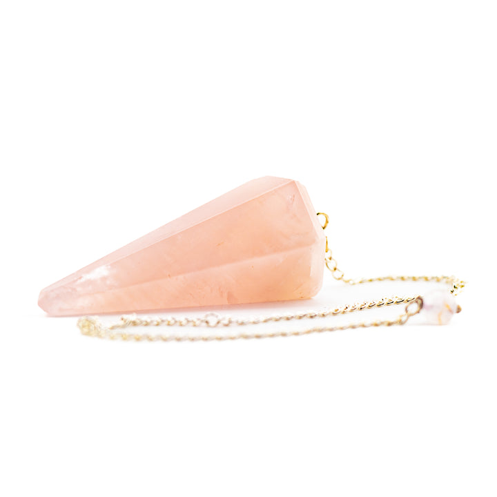 Rose Quartz Pendulum – Heart-Centered Divination Tool for Love, Healing & Inner Clarity
