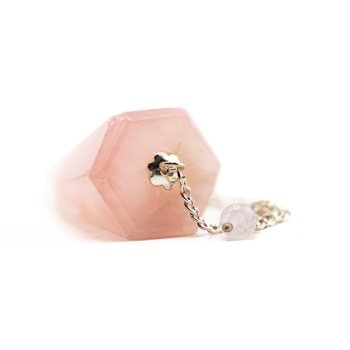 Rose Quartz Pendulum – Heart-Centered Divination Tool for Love, Healing & Inner Clarity