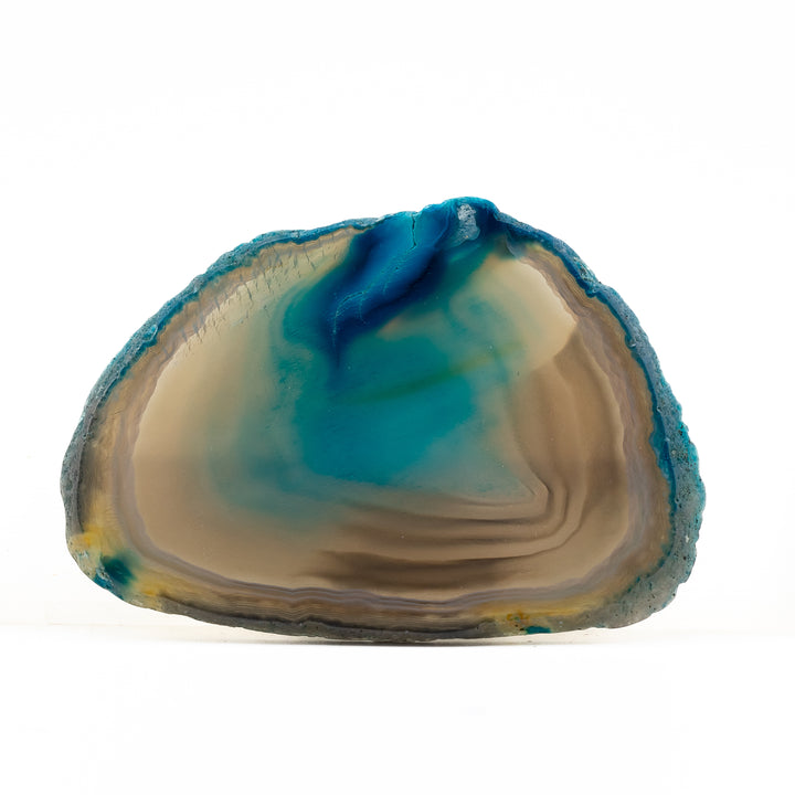Natural Blue Agate Slice – Calm, Clarity & Harmony