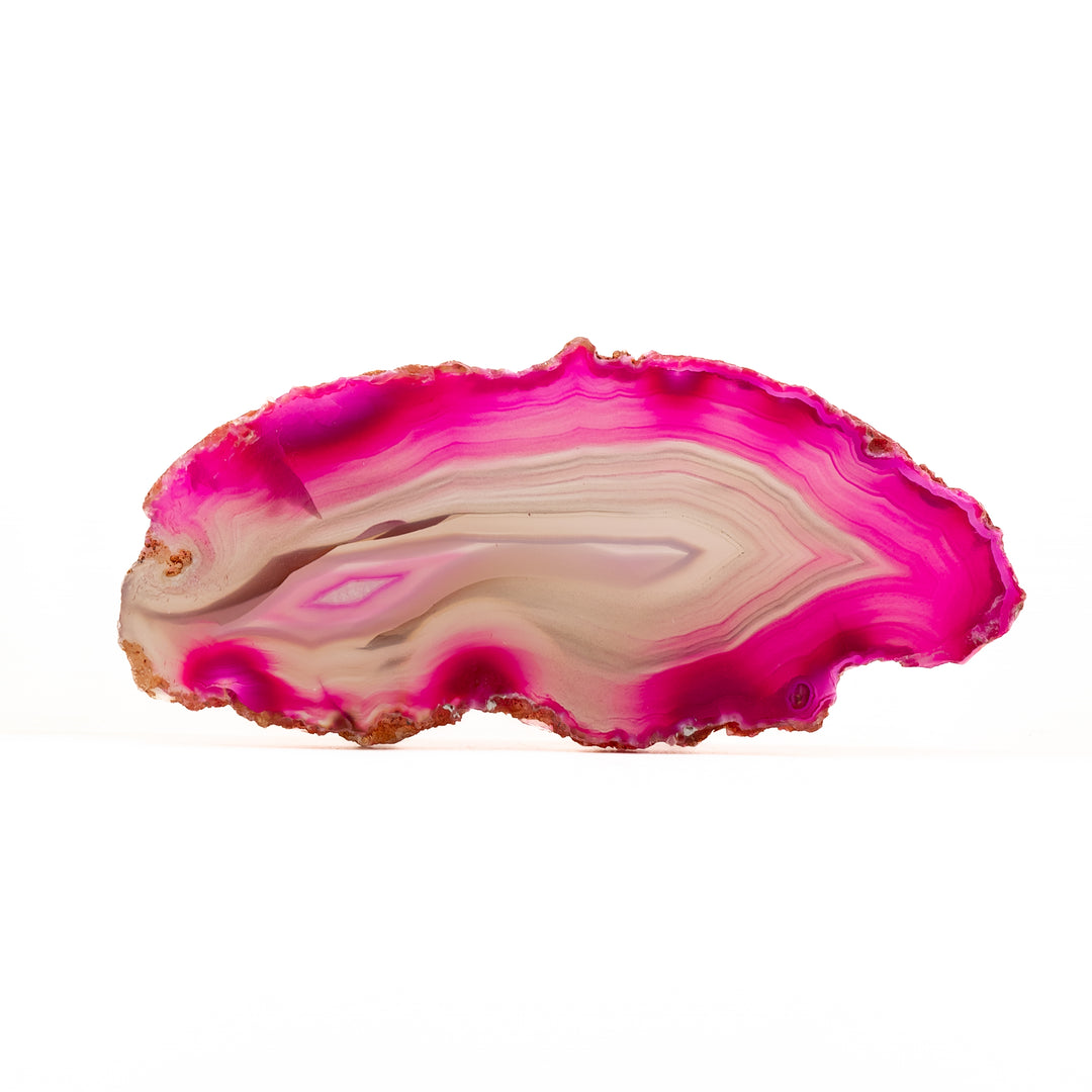 Natural Pink Agate Slice – Love, Joy & Emotional Healing