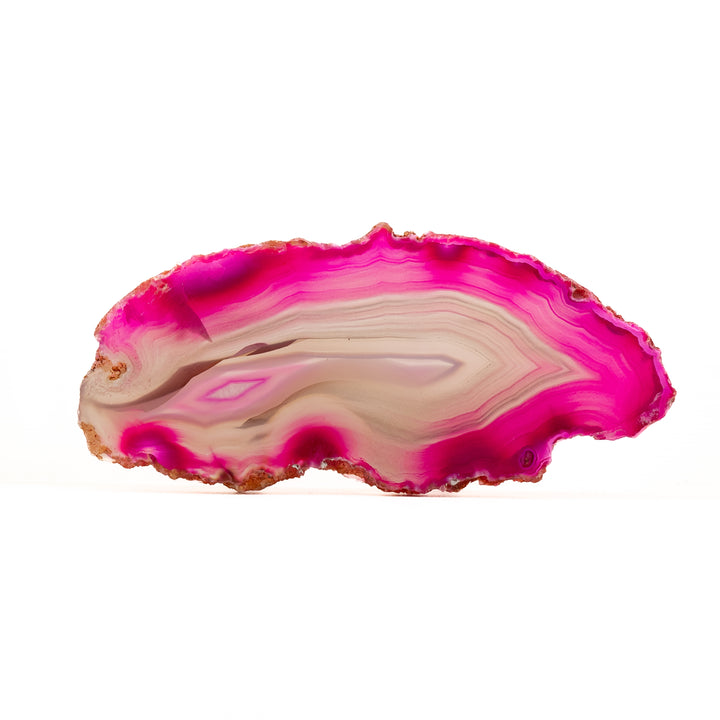 Natural Pink Agate Slice – Love, Joy & Emotional Healing