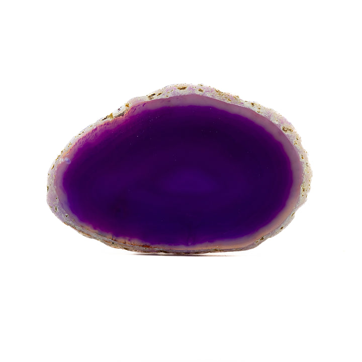 Natural Purple Agate Slice – Balance, Creativity & Spiritual Protection