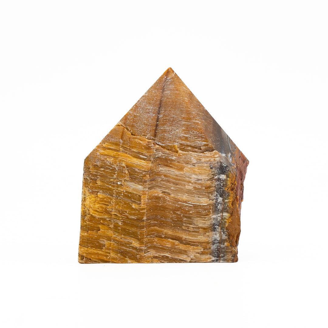 Natural Tiger’s Eye Power Point – Grounding, Focus & Confidence