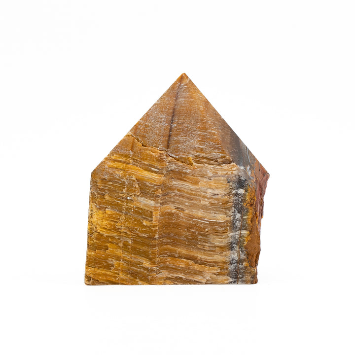 Natural Tiger’s Eye Power Point – Grounding, Focus & Confidence