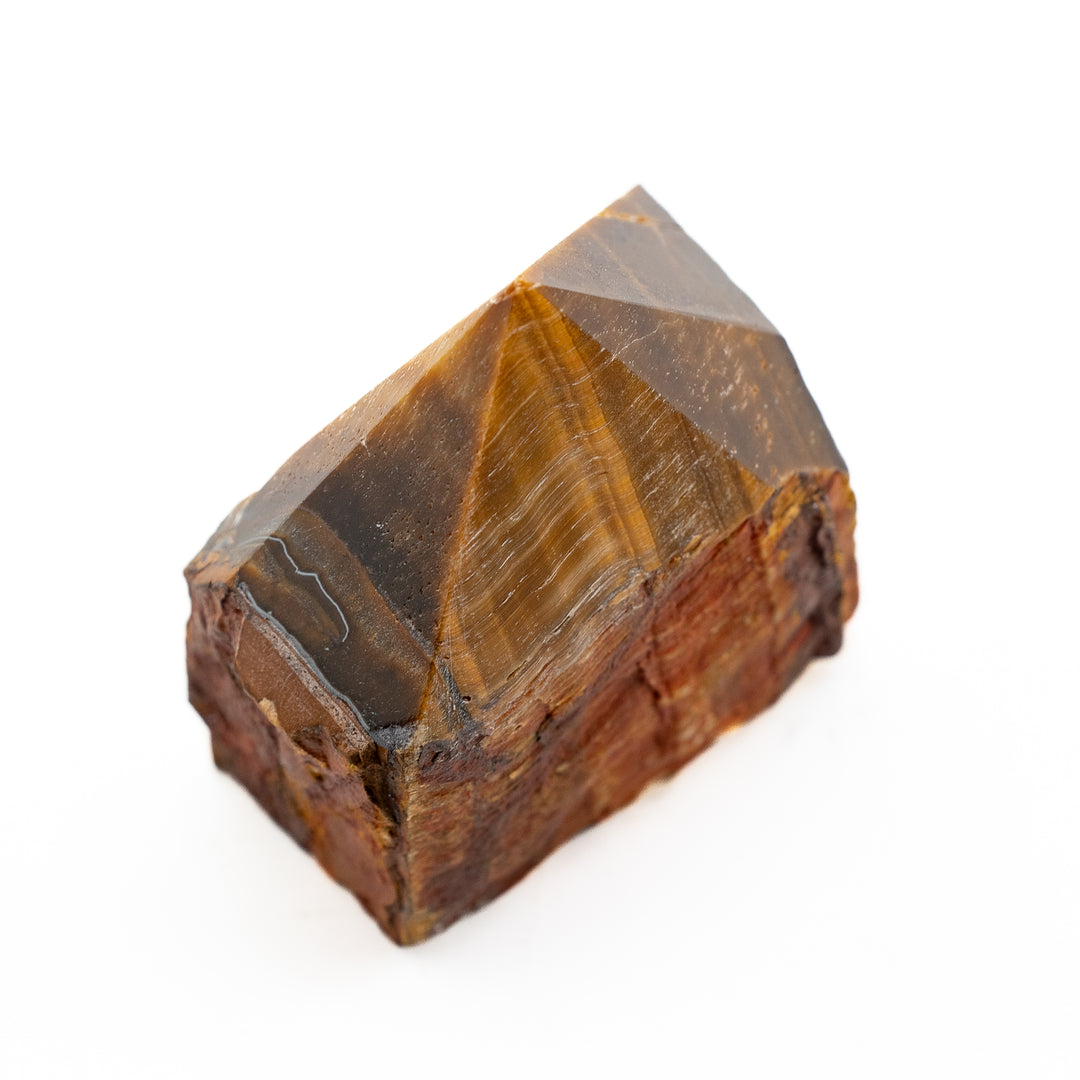 Natural Tiger’s Eye Power Point – Grounding, Focus & Confidence