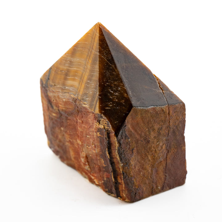 Natural Tiger’s Eye Power Point – Grounding, Focus & Confidence