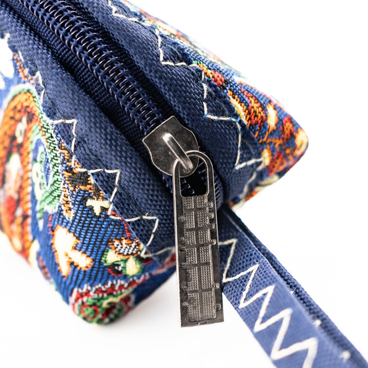 Authentic Turkish Tapestry Pouches – Blue Paisley & Terra Rouge Variants