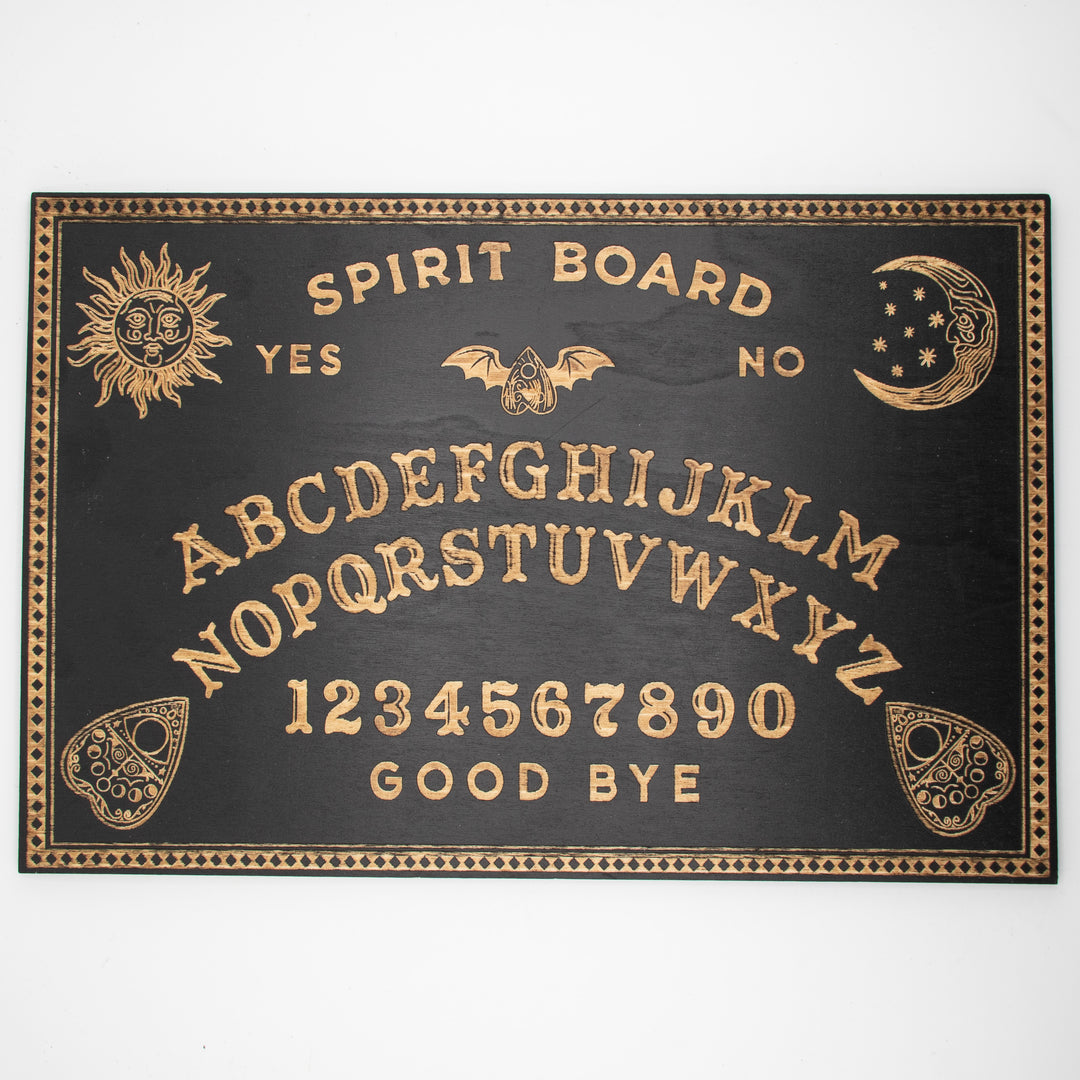 Spirit Board Divination Kit with Planchette & Pendulum | Sun, Moon & Bat | 12 x 8 In