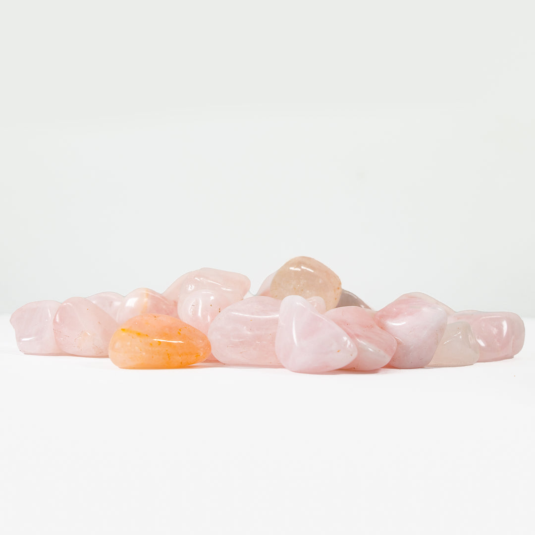 Natural Rose Quartz Tumbled Polished Crystal Stones, 2-3 cm, B Quality