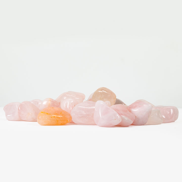 Natural Rose Quartz Tumbled Polished Crystal Stones, 2-3 cm, B Quality