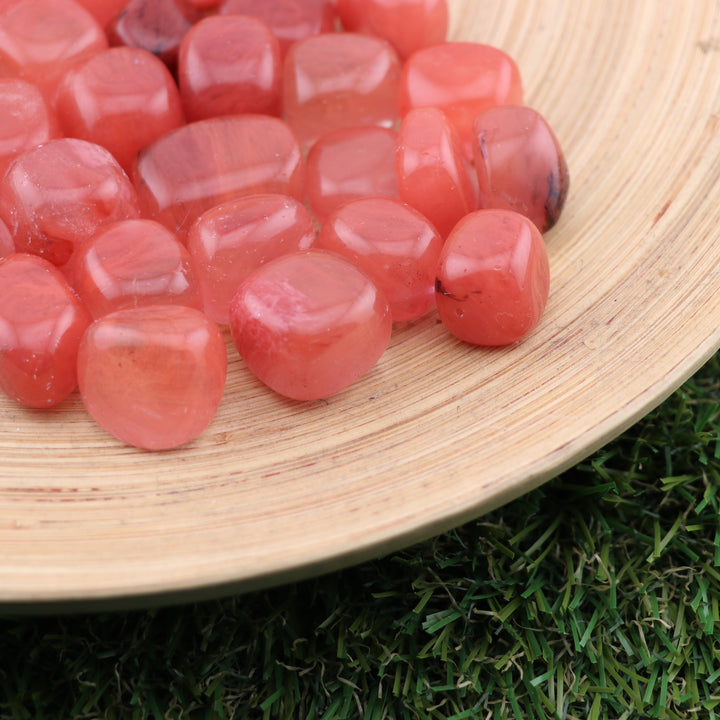 Natural Cherry Quartz Tumbled Stone - Polished Gems for Spiritual Growth & Positive Energy