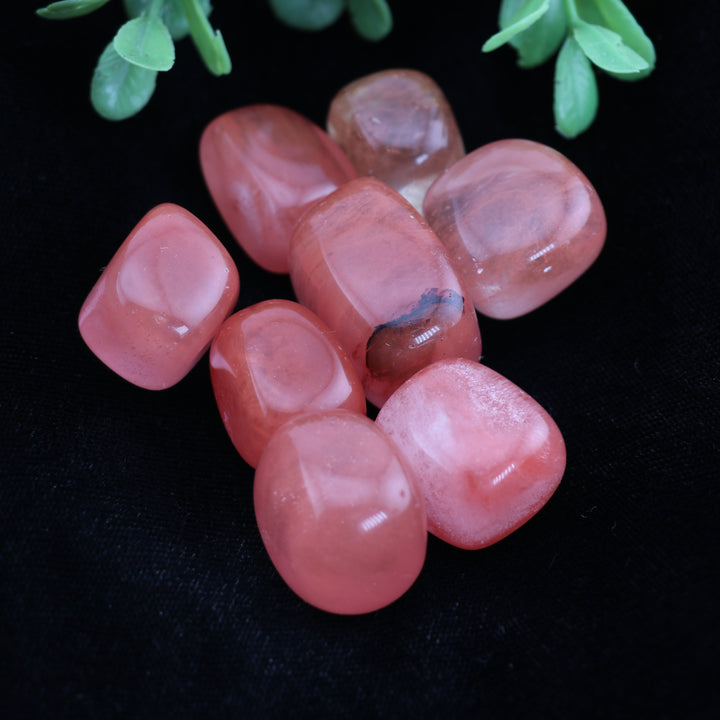 Natural Cherry Quartz Tumbled Stone - Polished Gems for Spiritual Growth & Positive Energy