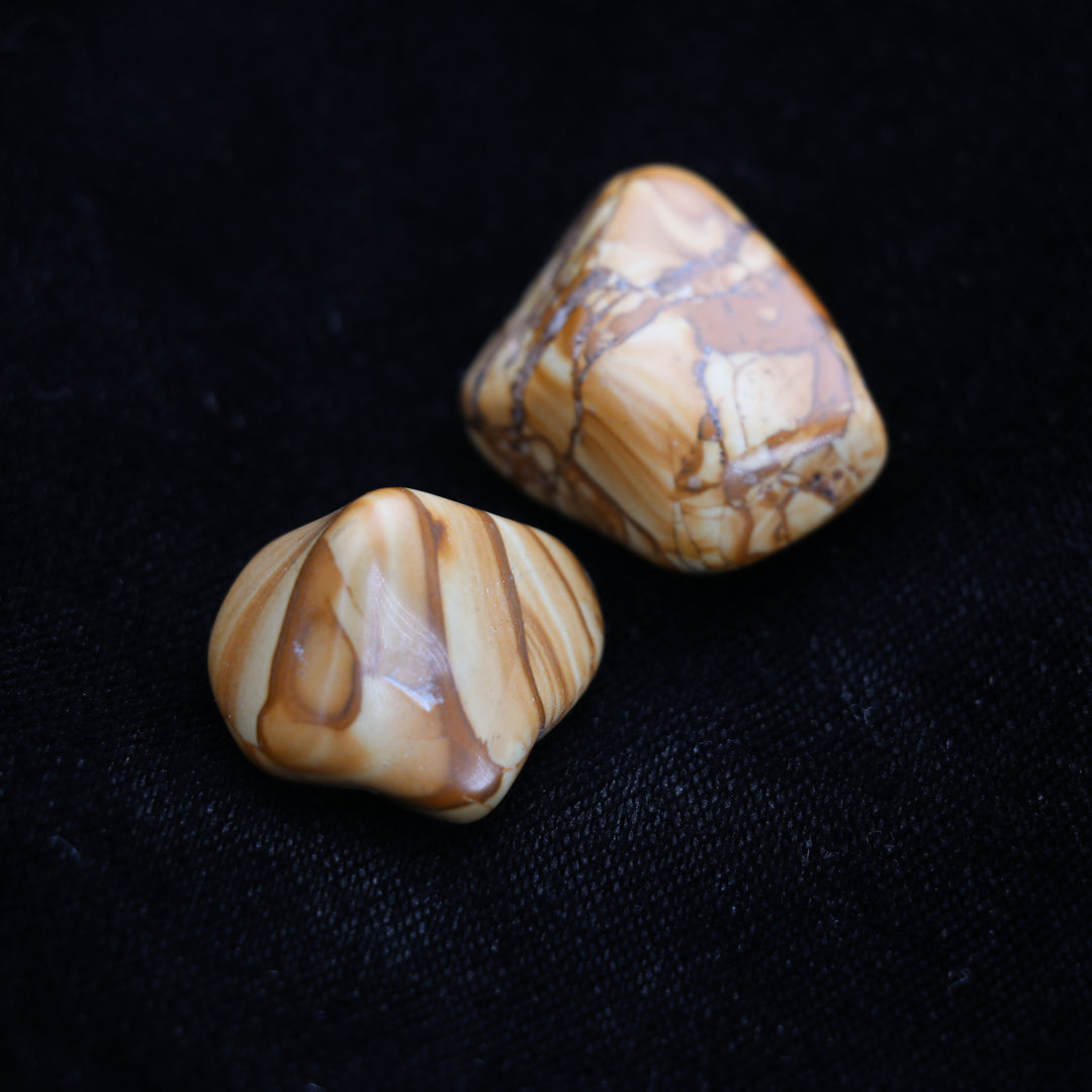 Natural Picture Jasper Tumbled Stone - Polished Crystal for Unveil Serenity & Style