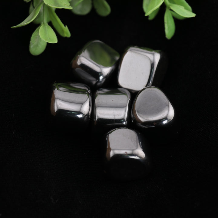 Hematite Tumbled Stone - Polished Crystal for Grounding & Balance