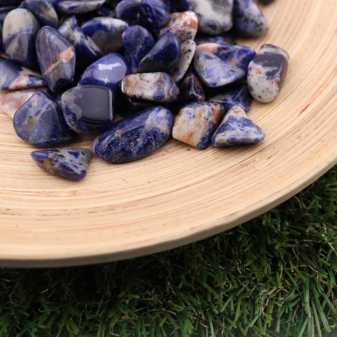 Natural Sodalite Tumbled Stone - Genuine Polished Crystal for Calm and Clarity