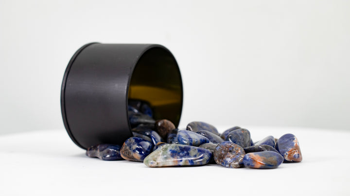 Natural Sodalite Tumbled Stone - Genuine Polished Crystal for Calm and Clarity