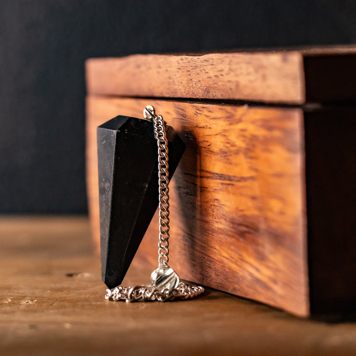 Obsidian Crystal Pendulum – Grounding & Protection Tool for Divination, Energy Work & Spiritual Clarity