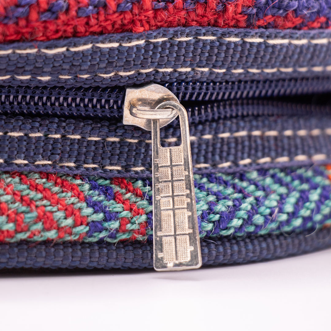 Authentic Turkish Round Bohemian Handbag – Earth Stripe