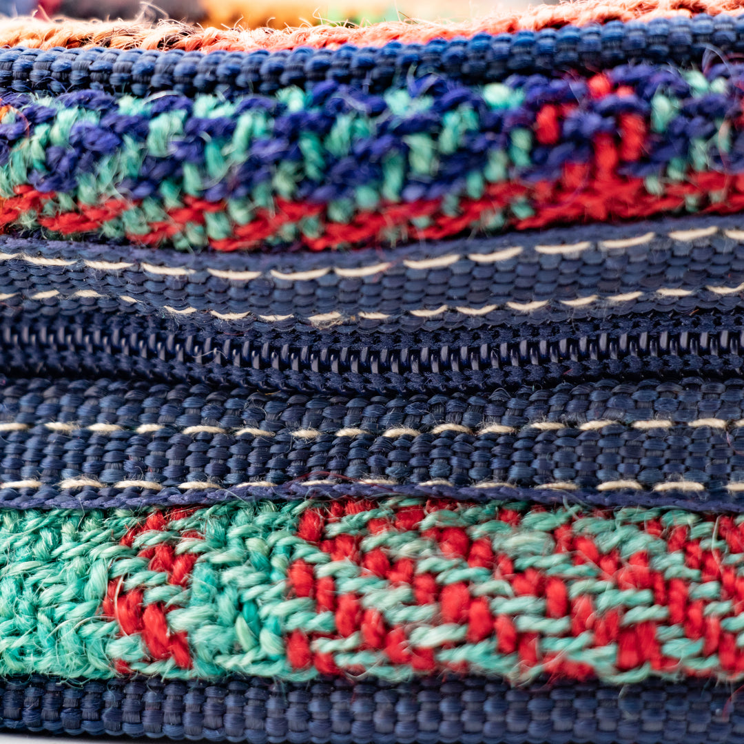 Authentic Turkish Round Bohemian Handbag – Earth Stripe