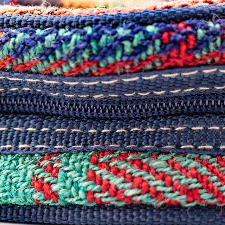 Authentic Turkish Round Bohemian Handbag – Earth Stripe