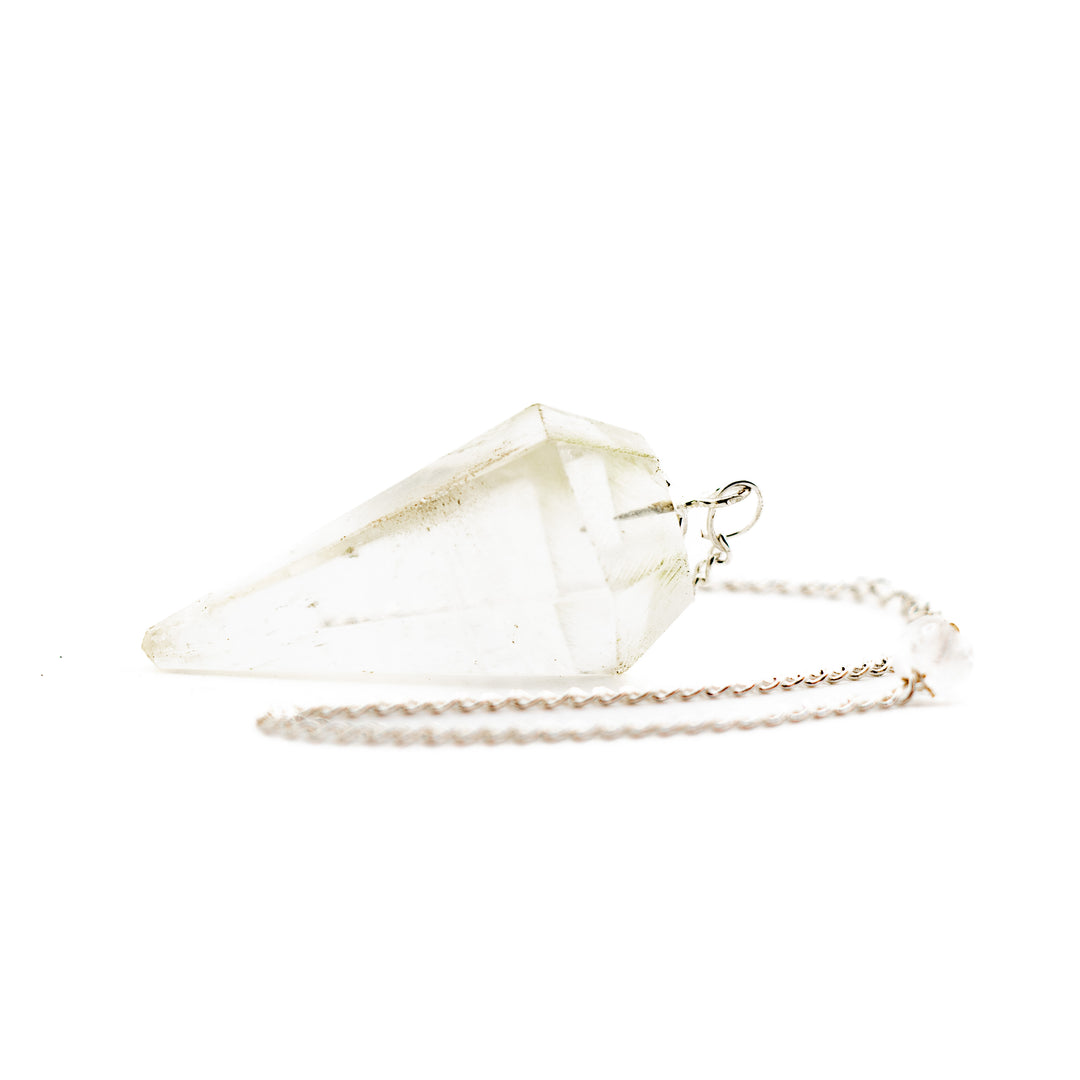 Clear Quartz Pendulum – Amplification & Clarity Tool for Divination, Energy Healing & Intention Work
