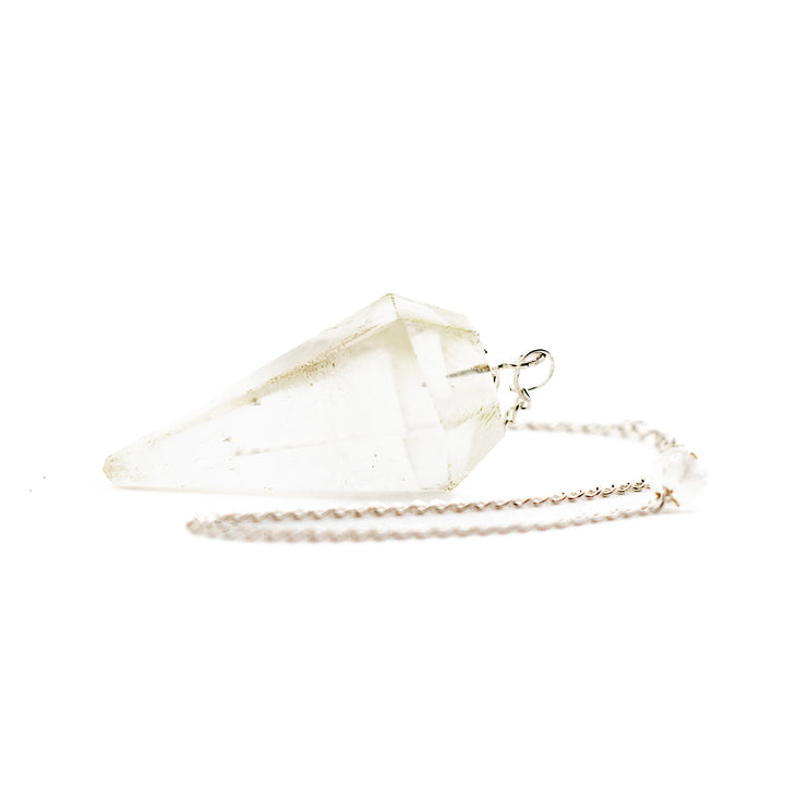 Clear Quartz Pendulum – Amplification & Clarity Tool for Divination, Energy Healing & Intention Work