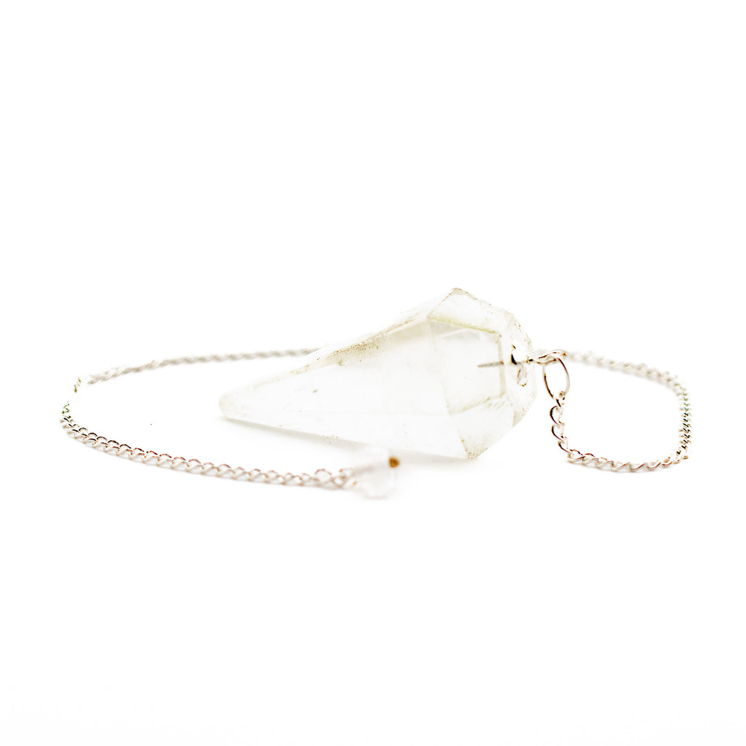 Clear Quartz Pendulum – Amplification & Clarity Tool for Divination, Energy Healing & Intention Work
