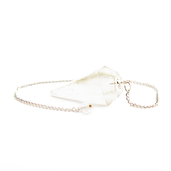 Clear Quartz Pendulum – Amplification & Clarity Tool for Divination, Energy Healing & Intention Work