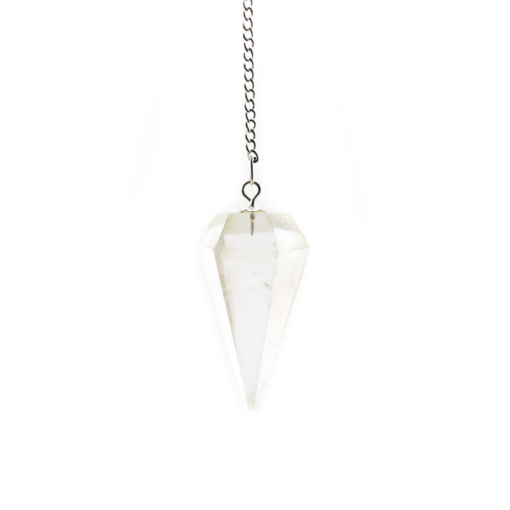 Clear Quartz Pendulum – Amplification & Clarity Tool for Divination, Energy Healing & Intention Work