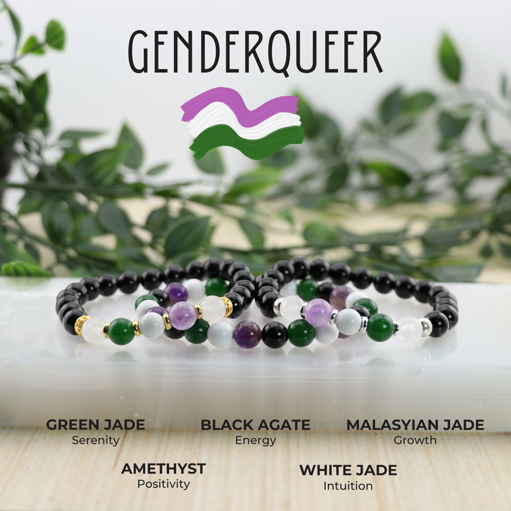 Gender Queer - LGBTQ Natural Gemstone Bracelets