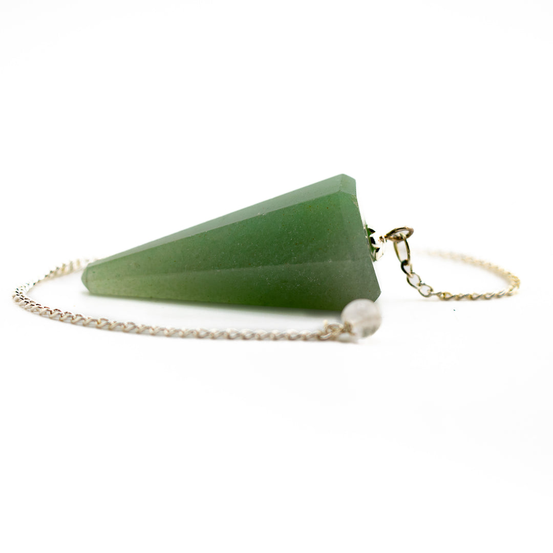 Green Aventurine Pendulum – Abundance & Heart Chakra Divination Tool for Clarity & Healing Energy Work