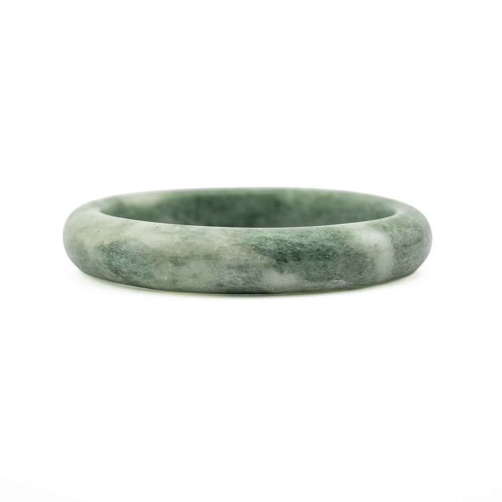 Natural Green Jade Bangle Bracelet – Hand-Polished Genuine Jadeite