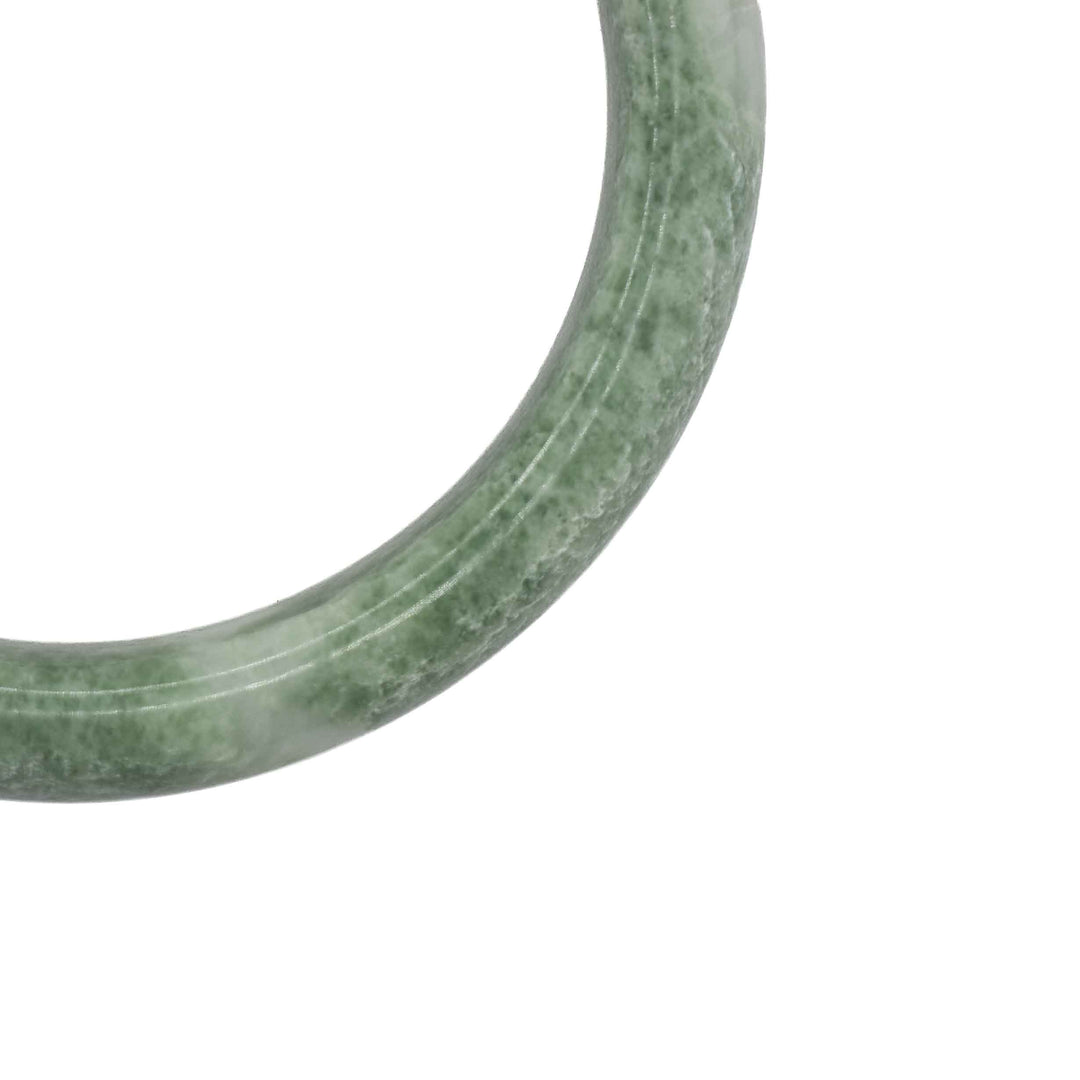 Natural Green Jade Bangle Bracelet – Hand-Polished Genuine Jadeite