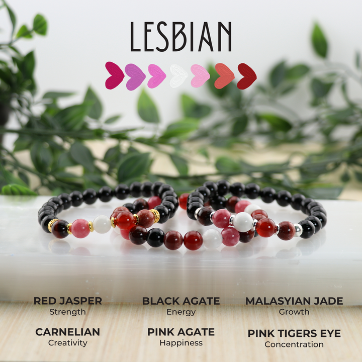 Lesbian - LGBTQ Natural Gemstone Bracelets