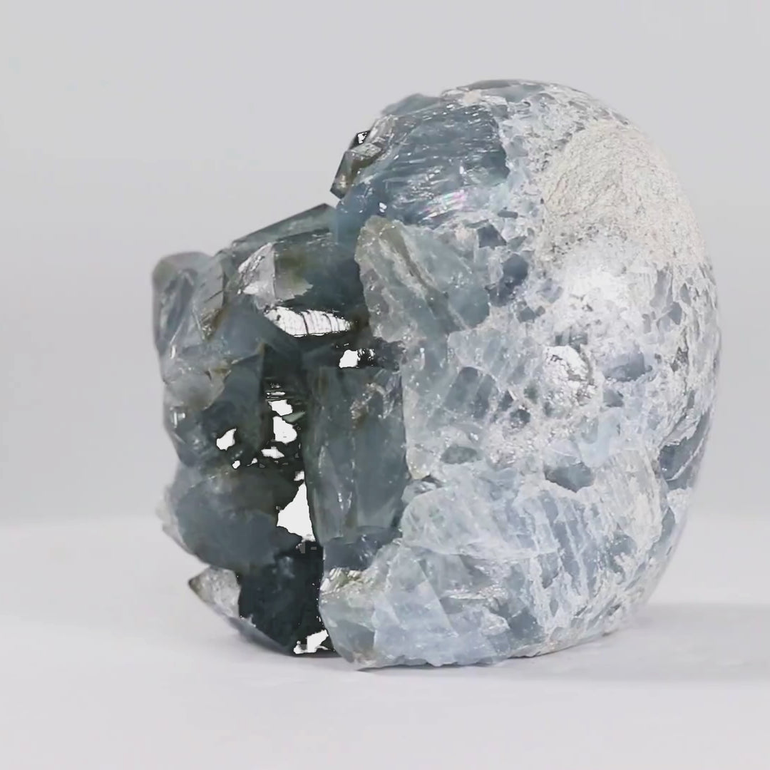 Celestite Crystal Egg | 2.67 lbs