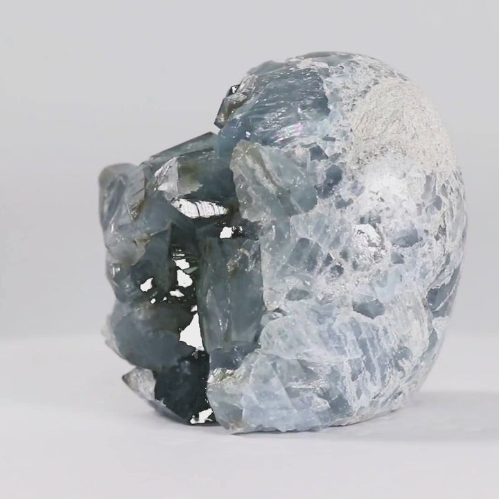 Celestite Crystal Egg | 2.67 lbs