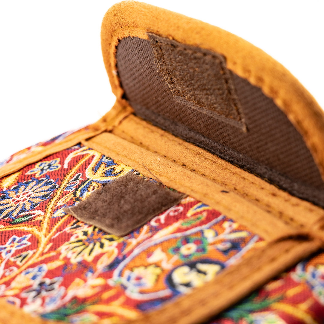 Authentic Turkish Round Paisley Handbags – Ivory Bloom, Crimson Vine, & Anatolian Jade