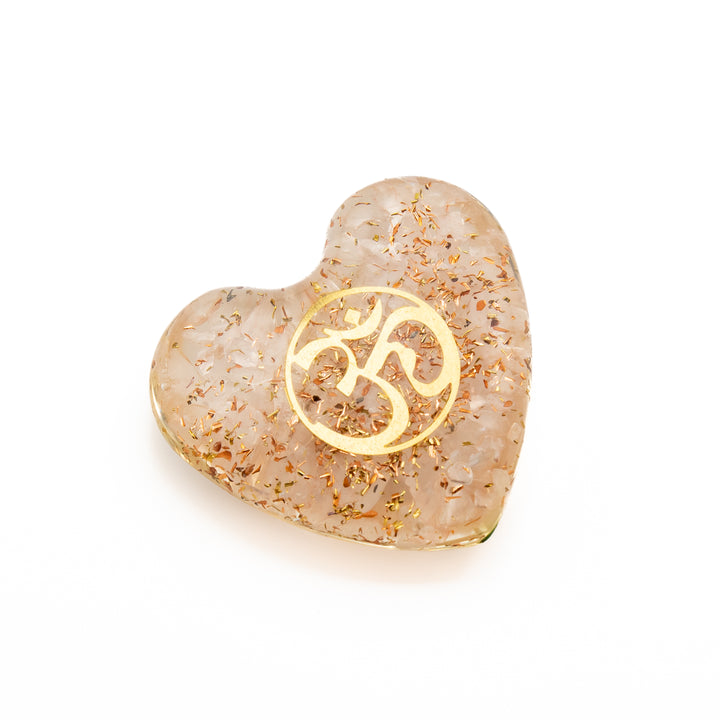 Rose Quartz Orgonite Heart – Love, Harmony & Energy Amplifier
