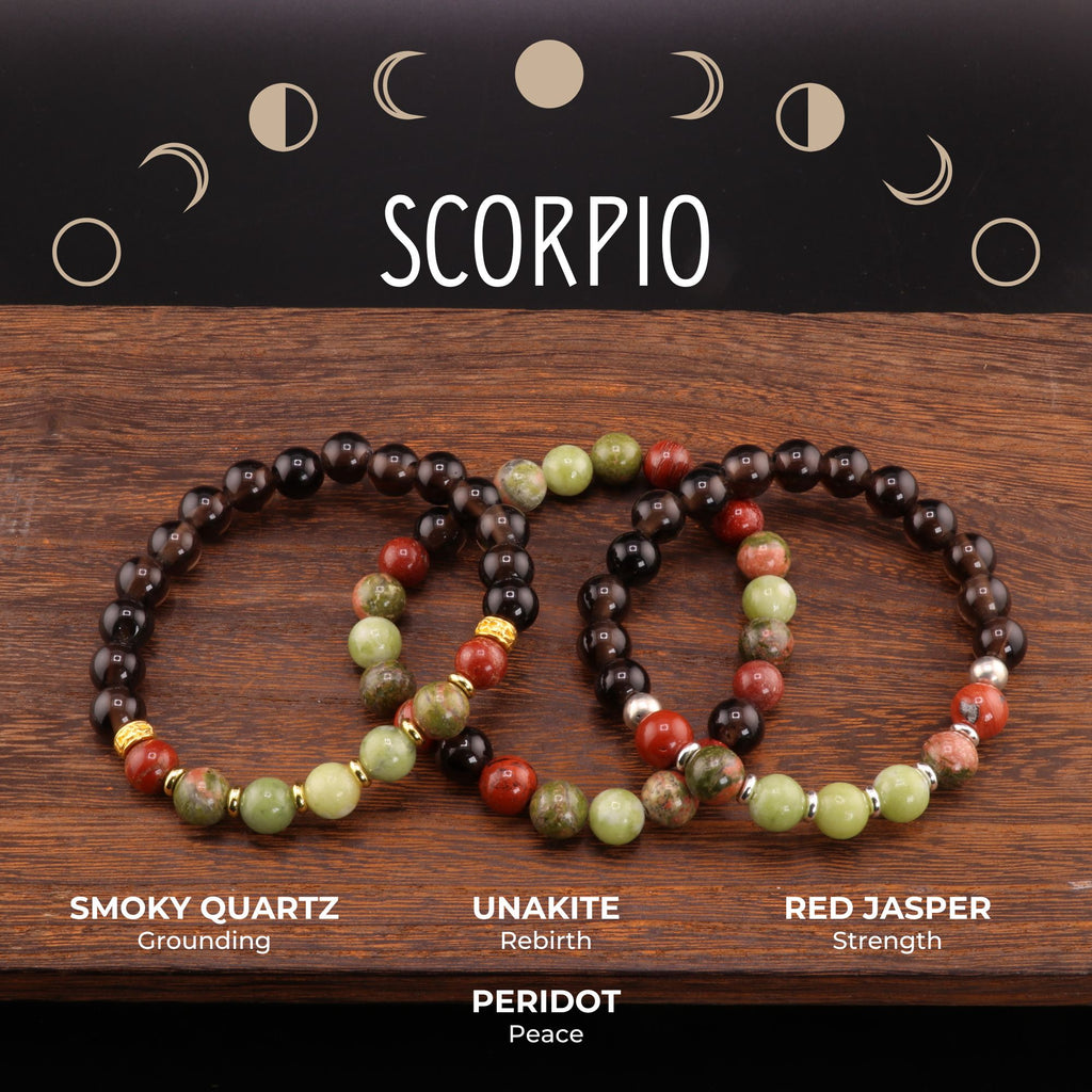 Scorpio Zodiac Bracelet – Stoneage Natural Rocks